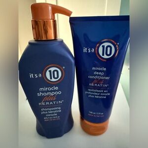 It's a 10 Miracle Shampoo Plus Keratin and conditioner - Brand New